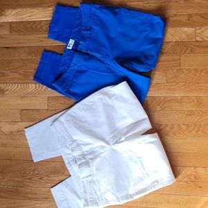 Old navy pant lot. Size 8. White pixie, blue Diva